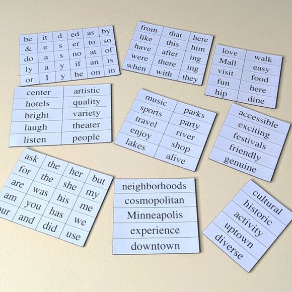Minneapolis Themed Magnetic Poetry Set - Picture 4 of 8